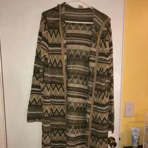 Hooded Long Cardigan